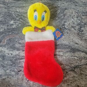 Vintage 1997 Tweety Bird Looney Tunes Christmas Stocking New With‎ Tags
